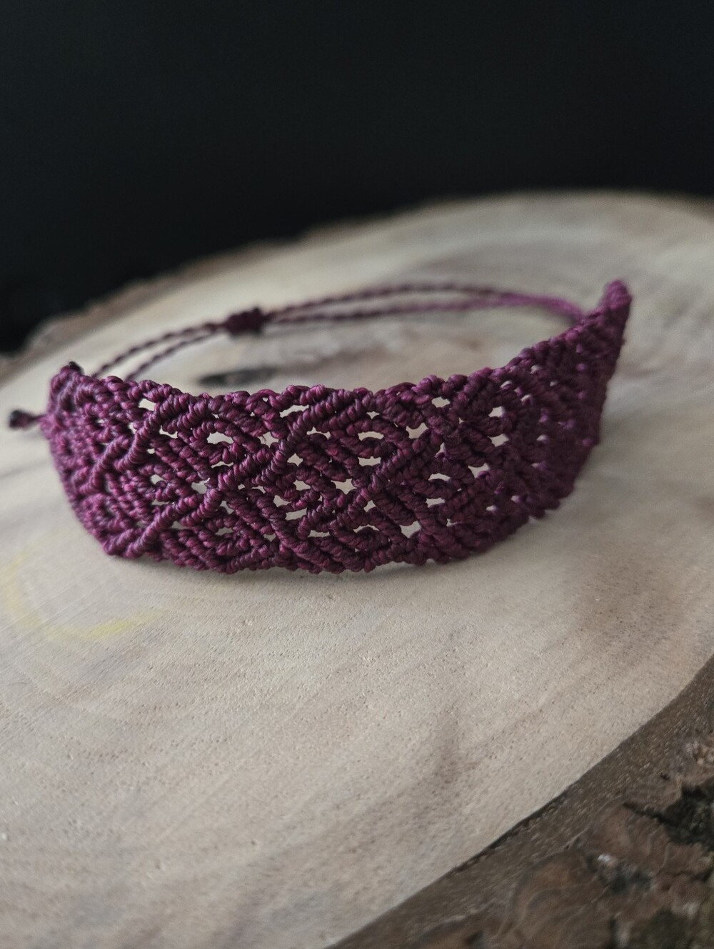 031 New Handmade Sage Bohème Micro-Macramé Bracelet Or Anklet